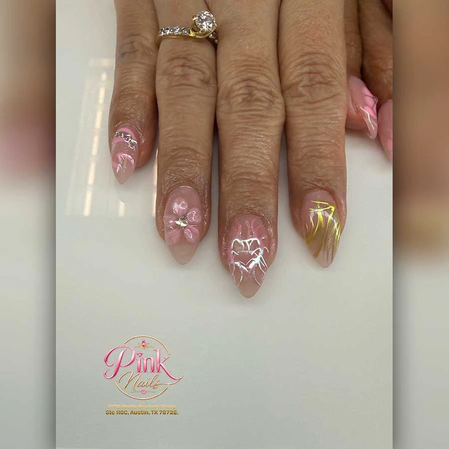 Pink Nails Salon in Wells Branch, Austin, TX 78728 | Nail Art, Gel-X, Waxing